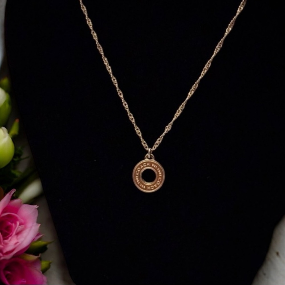Coach Gold Pendant Necklace new